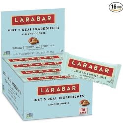 Larabar Almond Cookie, Gluten Free Vegan Fruit & Nut Bars, 1.6 oz, 16 ct